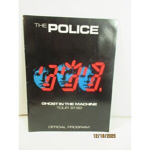 The Police Ghost in the Machine Tour 81 82 Official Program Book Vintage Rock